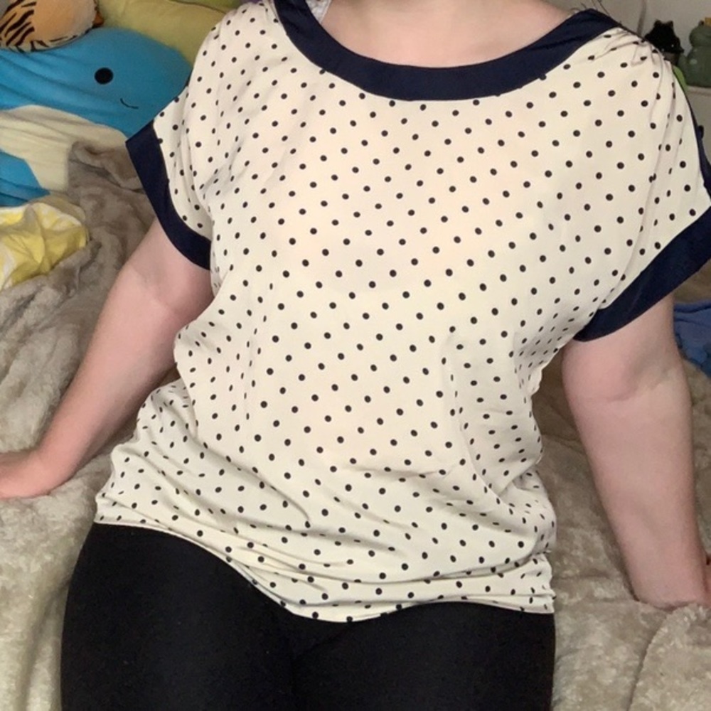 Polka dot blouse